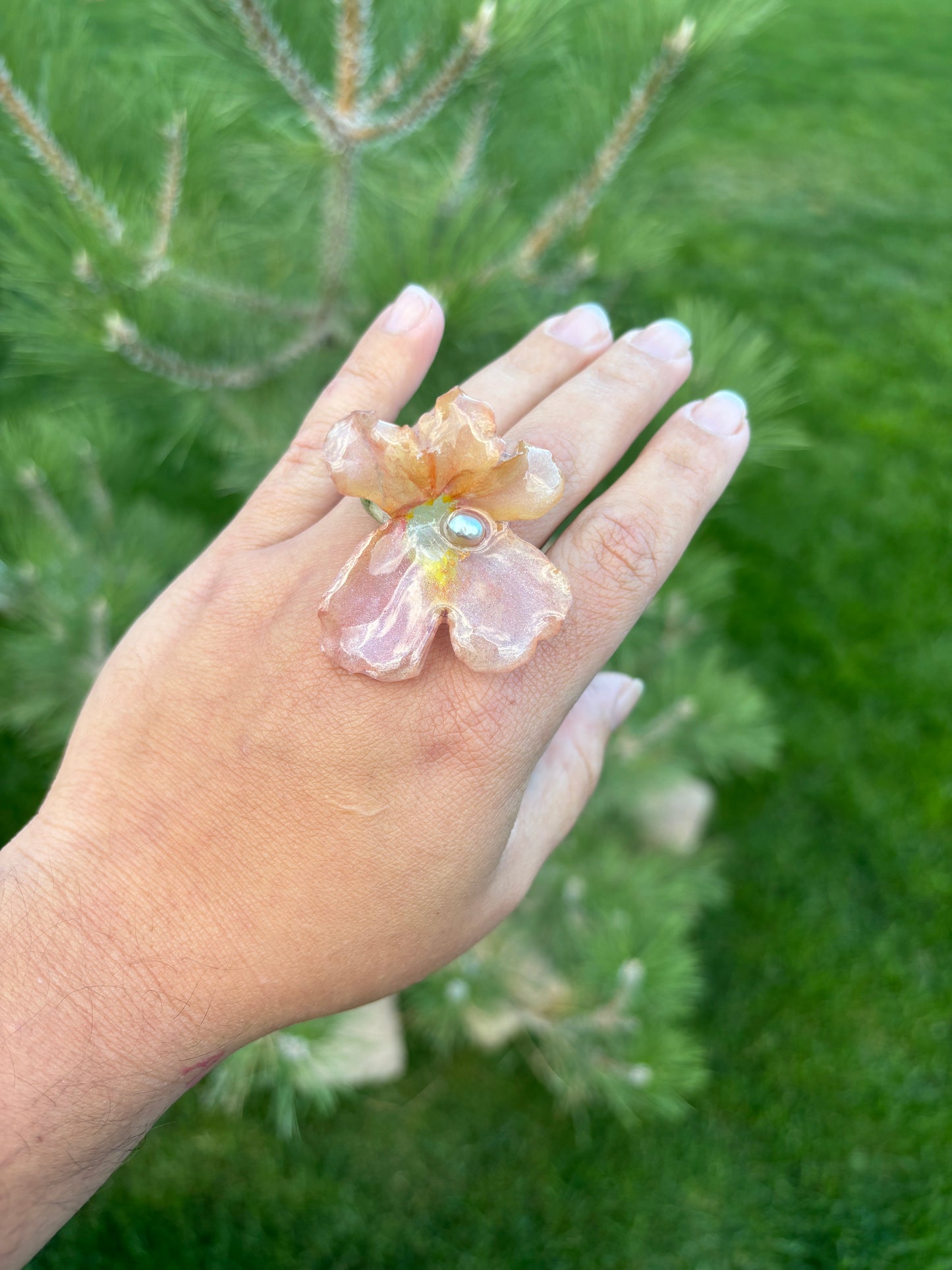 Snapdragon Ring with Pearl 🦪✨