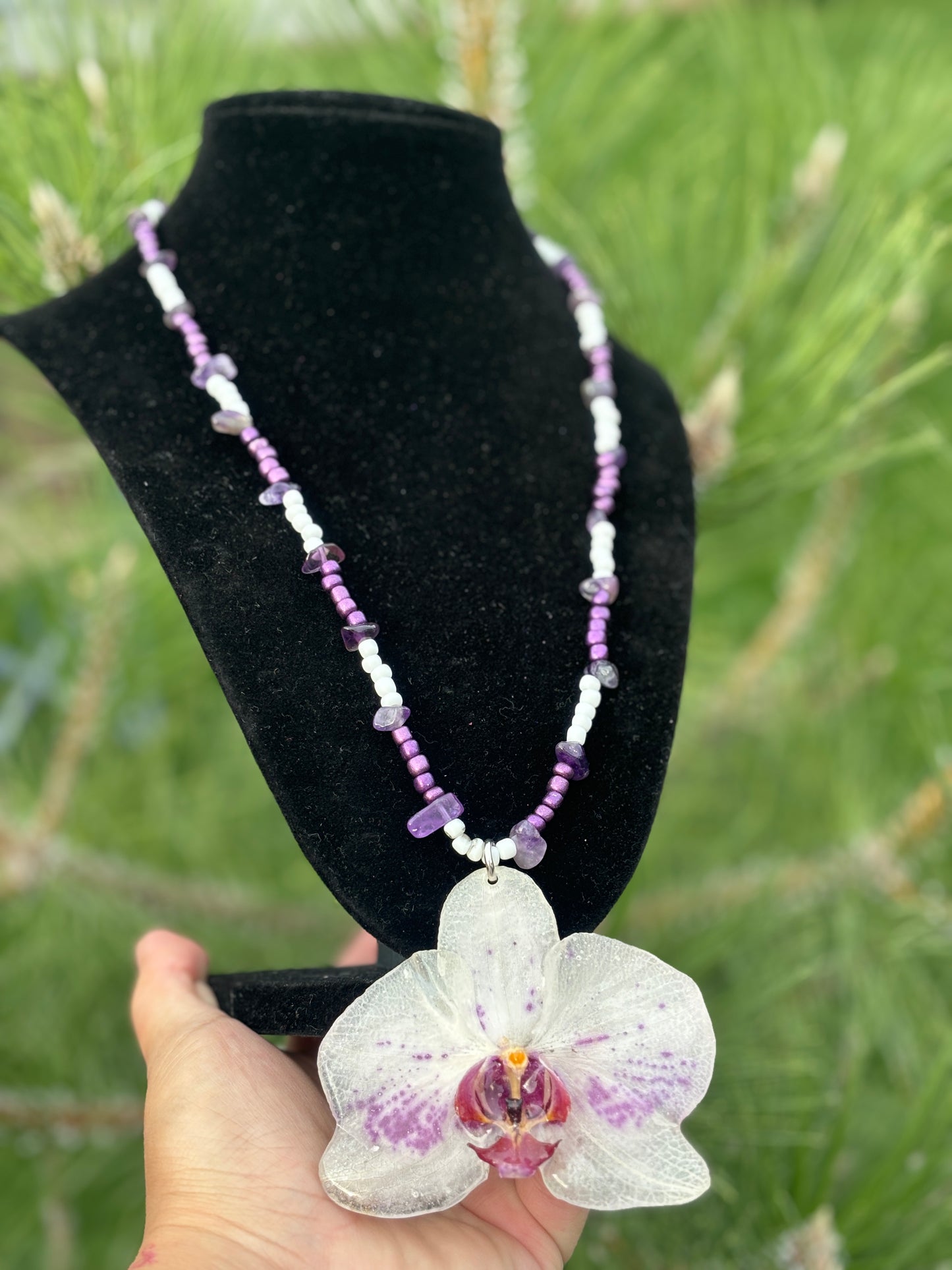 Collar Unisex de Orquídea