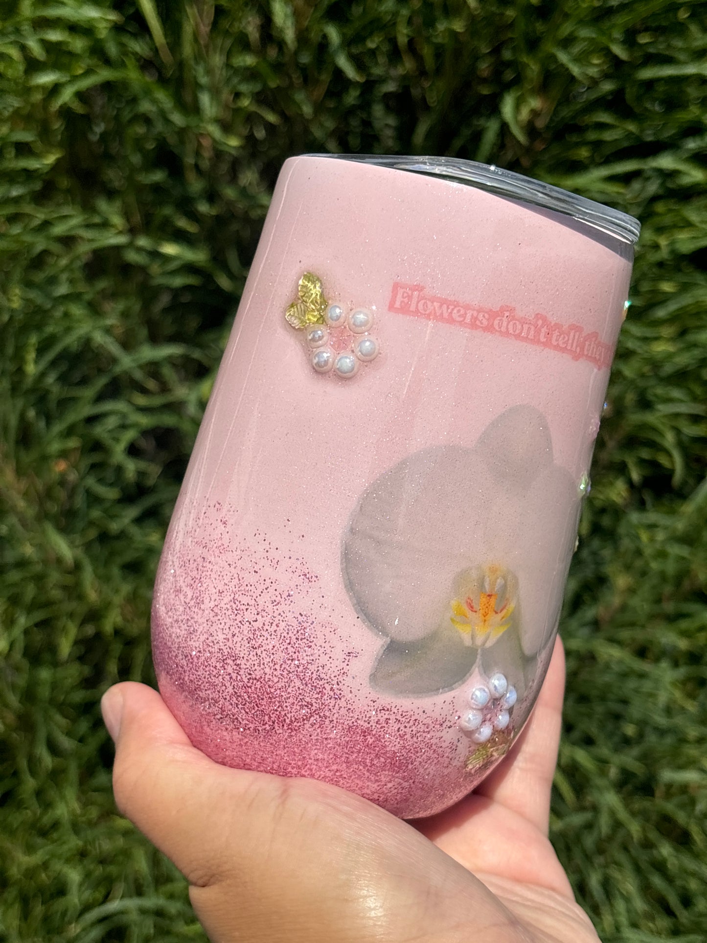 Orchid Glitter Tumbler
