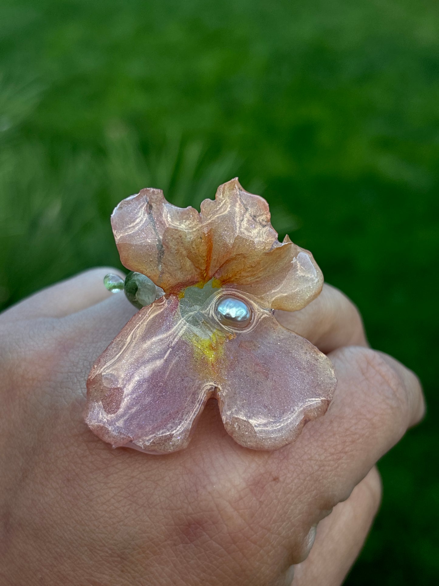 Snapdragon Ring with Pearl 🦪✨