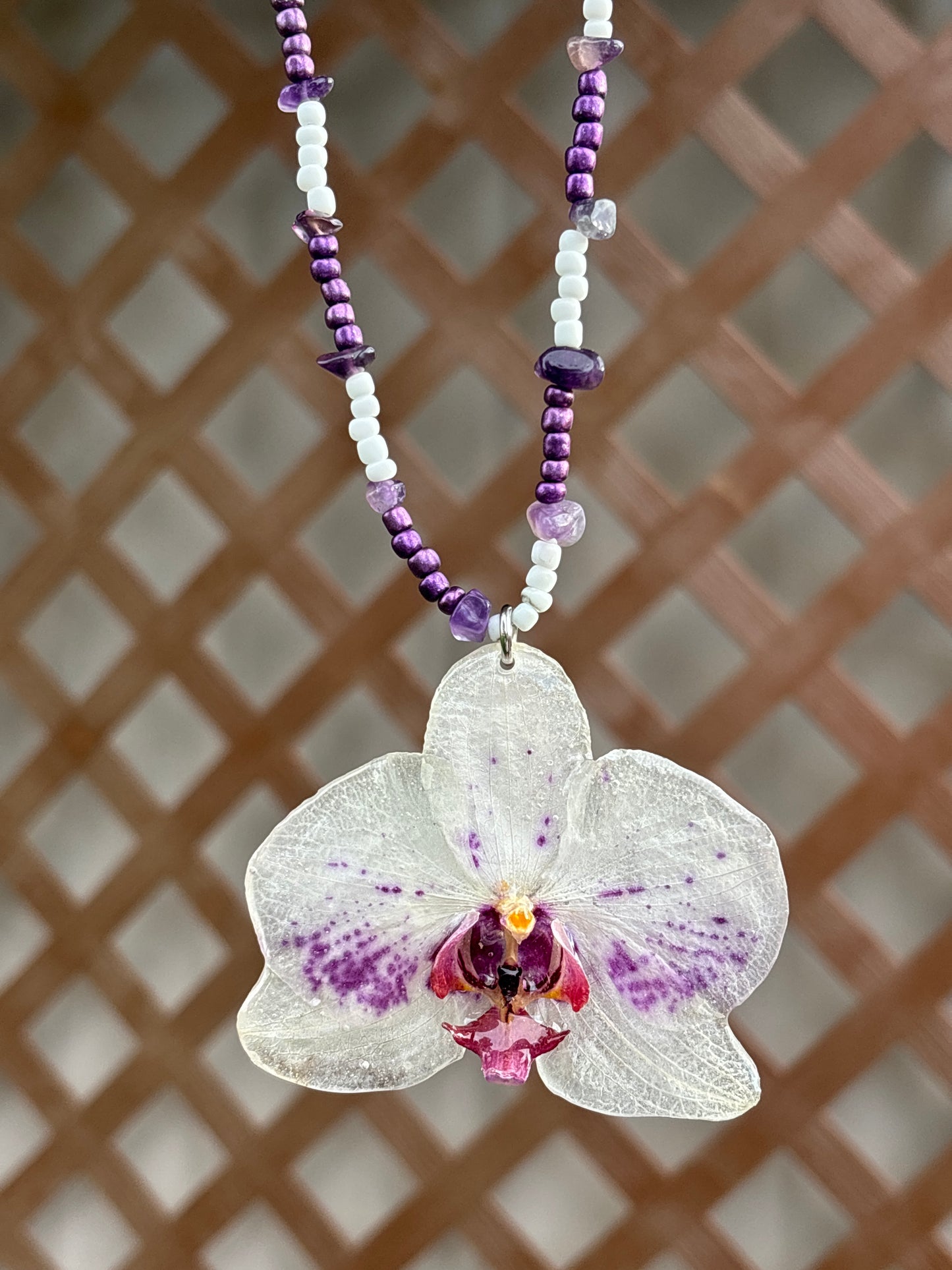 Collar Unisex de Orquídea