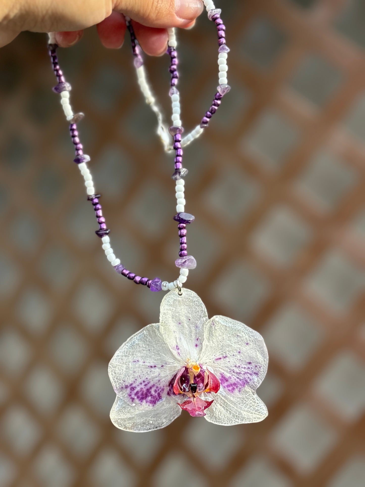 Collar Unisex de Orquídea