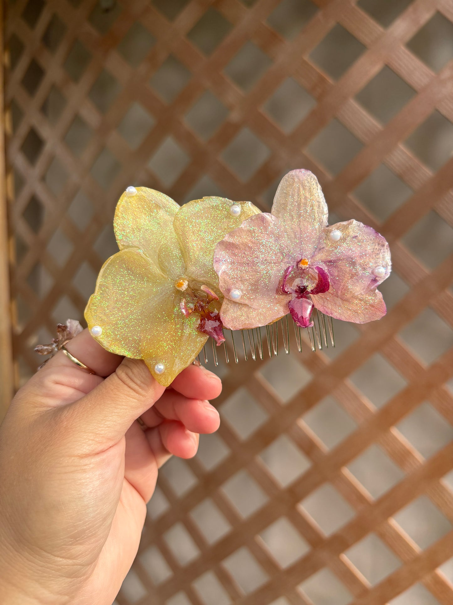 Peineta de 2 Orquídeas