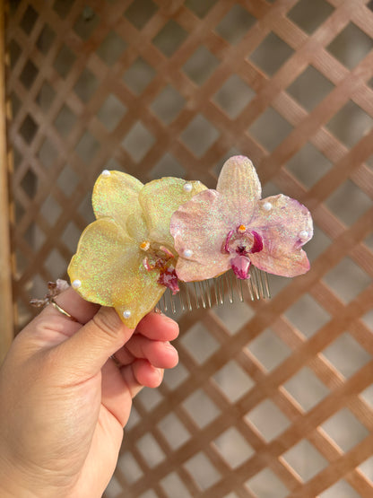 Peineta de 2 Orquídeas