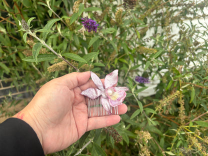 Peineta de Cattleya ✨🌷💜