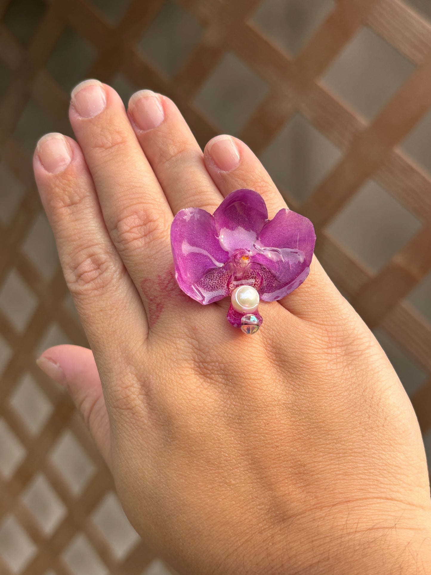 Purple Orchid Ring