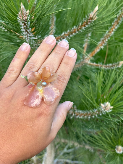 Snapdragon Ring with Pearl 🦪✨