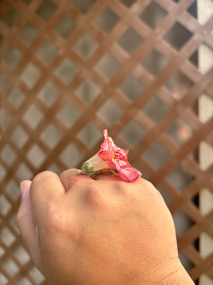 Coral Snapdragon Ring