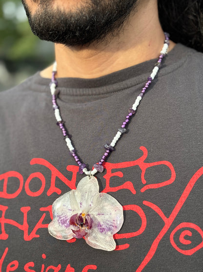 Collar Unisex de Orquídea