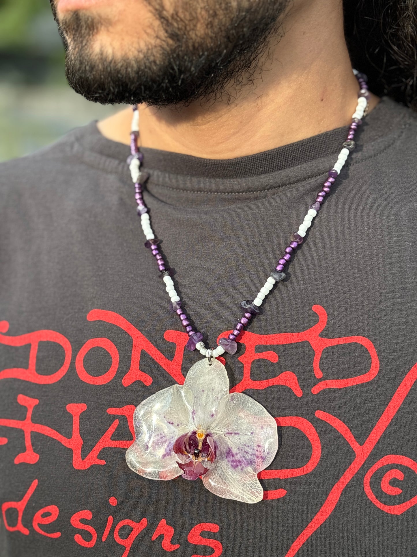 Collar Unisex de Orquídea