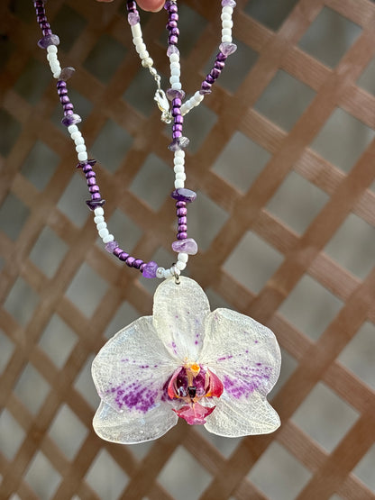 Collar Unisex de Orquídea