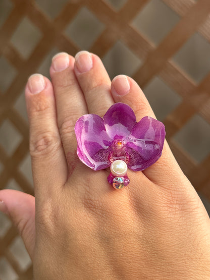 Purple Orchid Ring