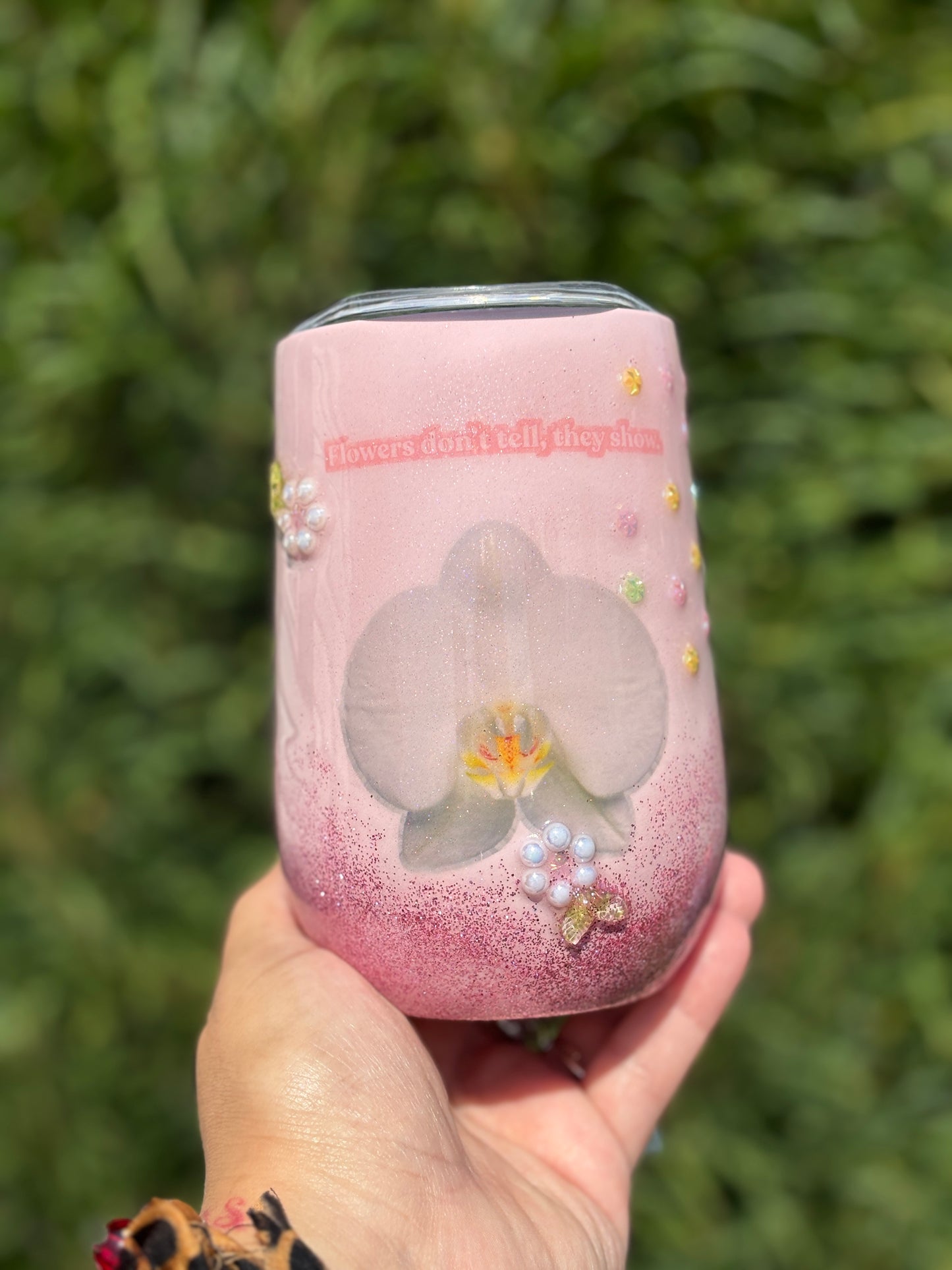 Orchid Glitter Tumbler