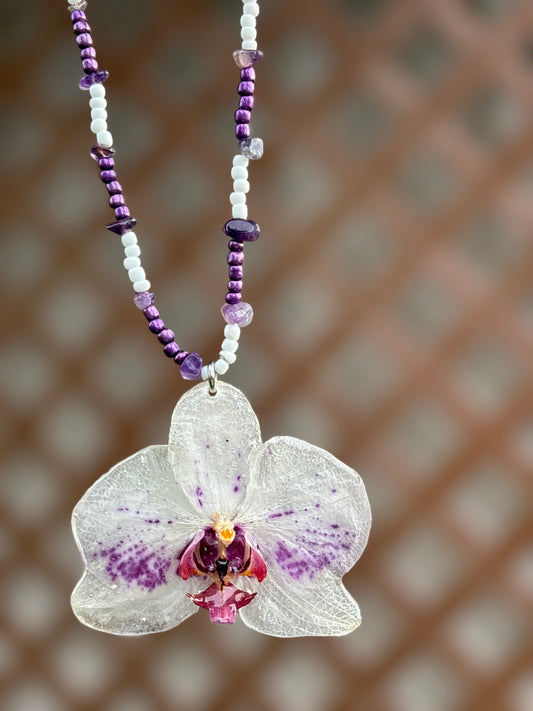 Collar Unisex de Orquídea