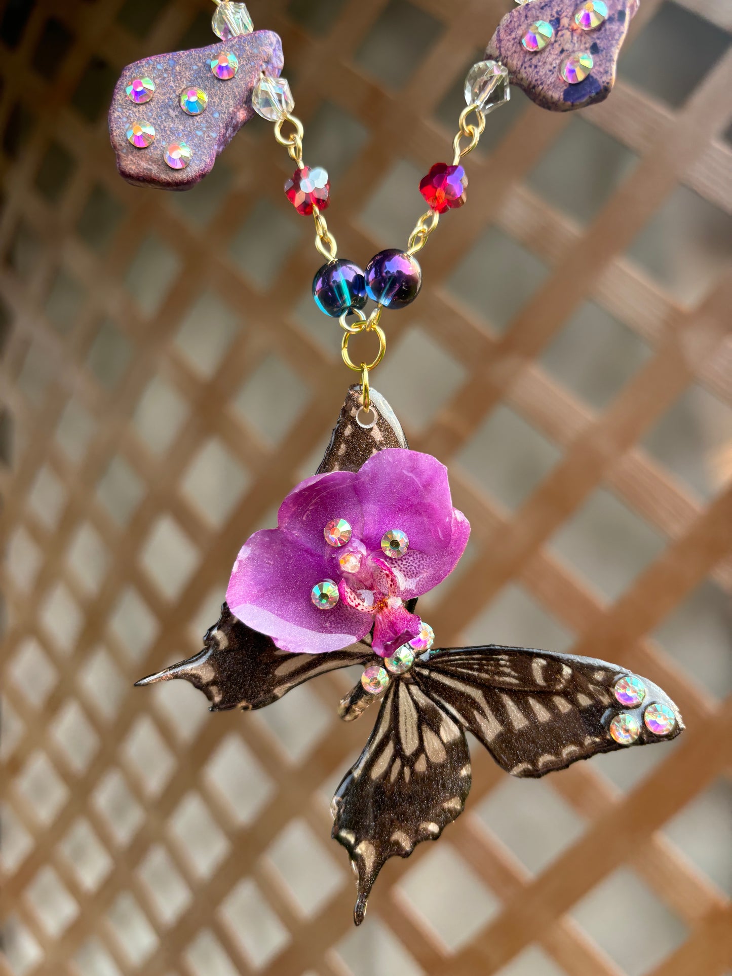Butterfly Orchid Collar