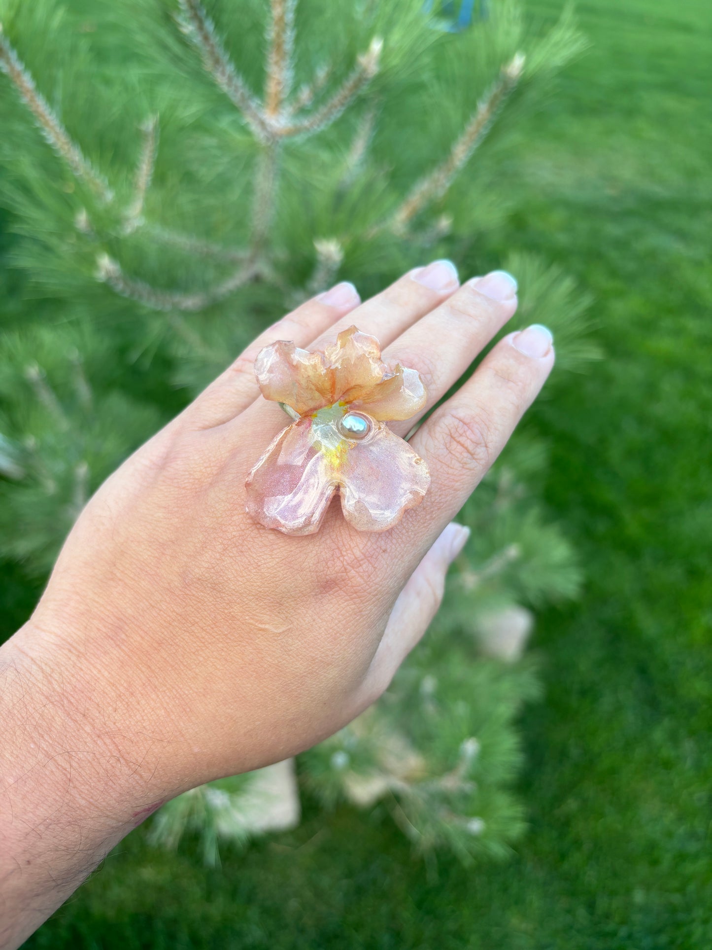 Snapdragon Ring with Pearl 🦪✨