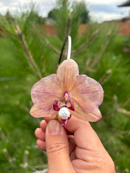 Medium Orchid Headband with Pearl