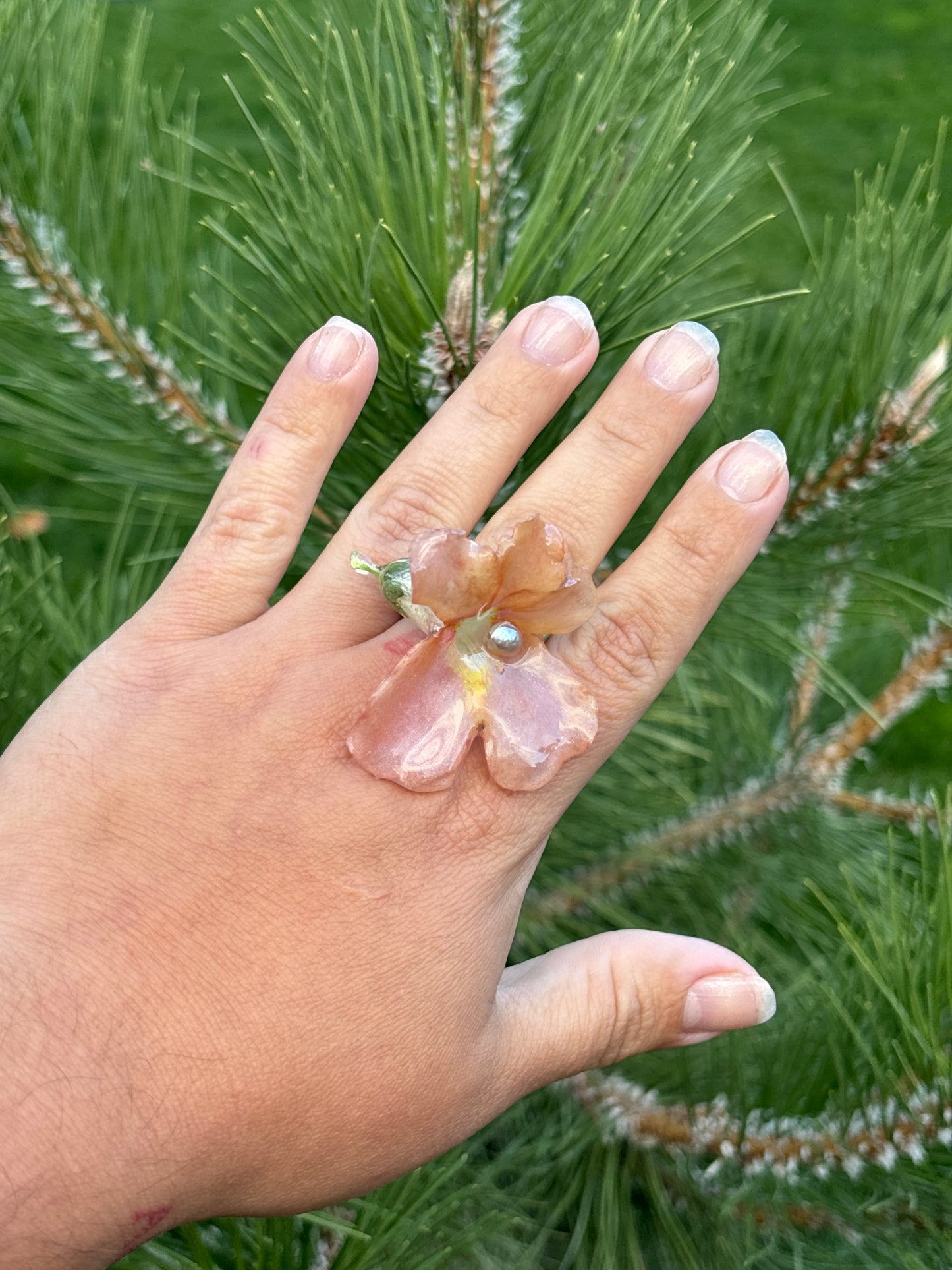 Snapdragon Ring with Pearl 🦪✨