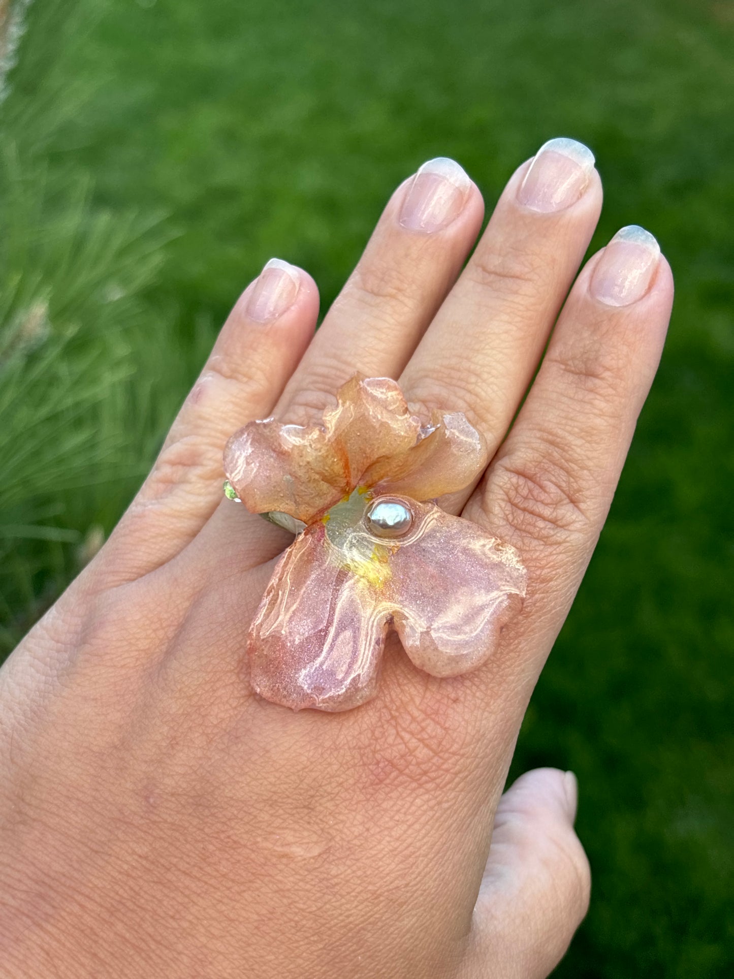 Snapdragon Ring with Pearl 🦪✨