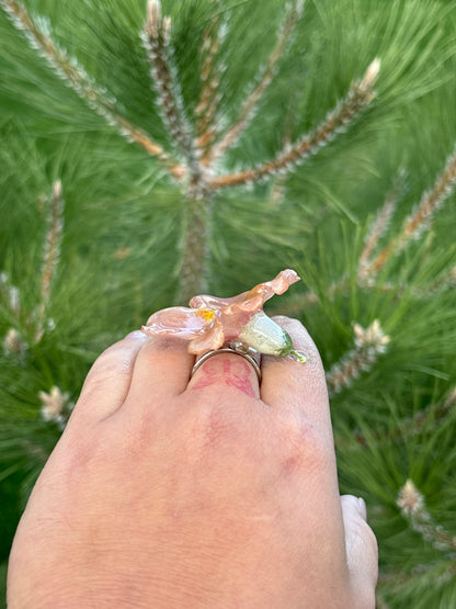 Snapdragon Ring with Pearl 🦪✨