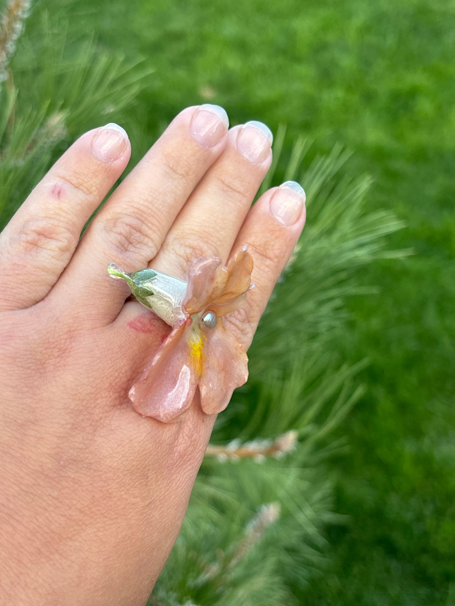 Snapdragon Ring with Pearl 🦪✨