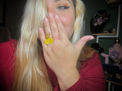 🌼 Dancing Lady Orchid Ring