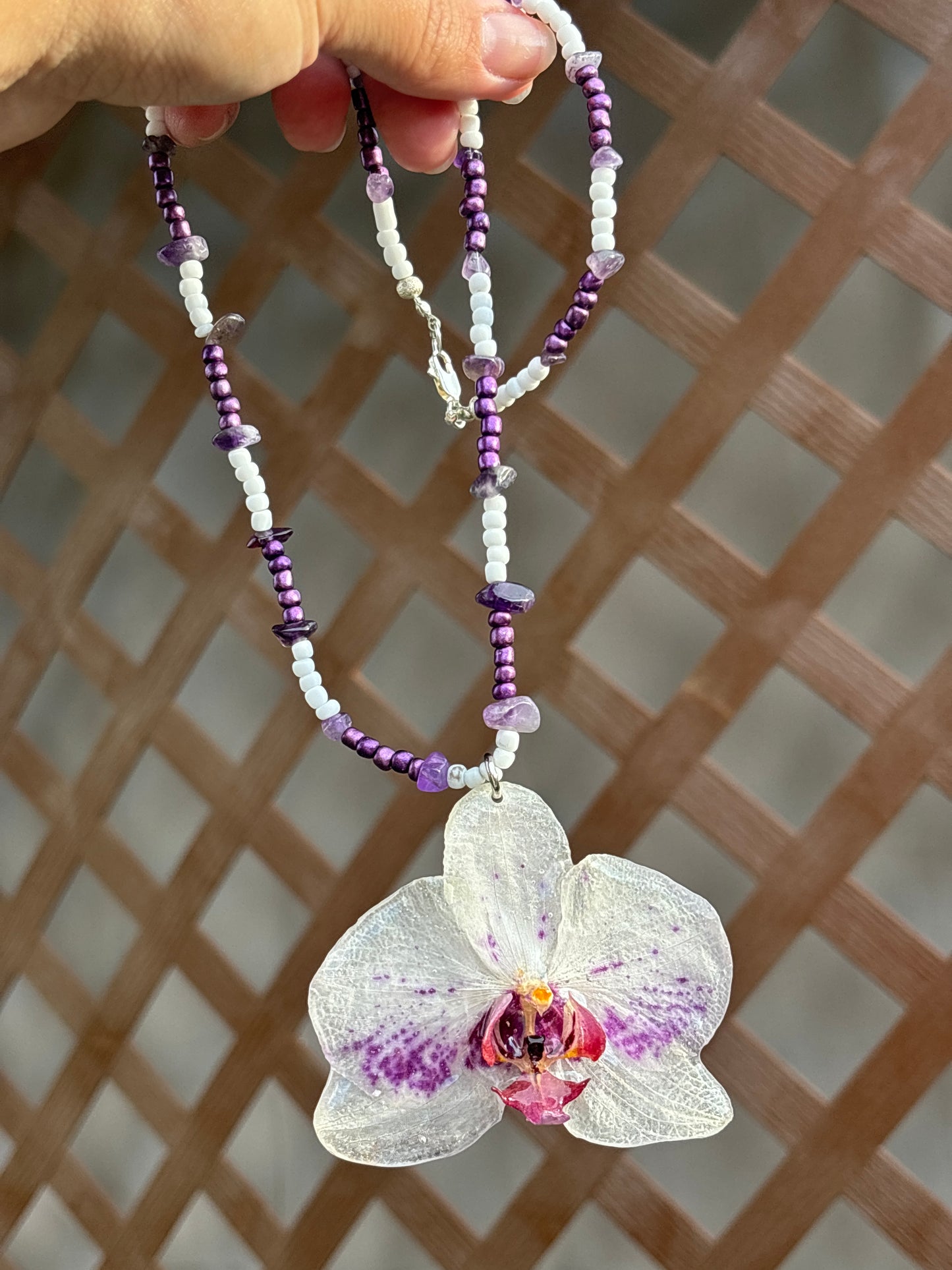 Collar Unisex de Orquídea