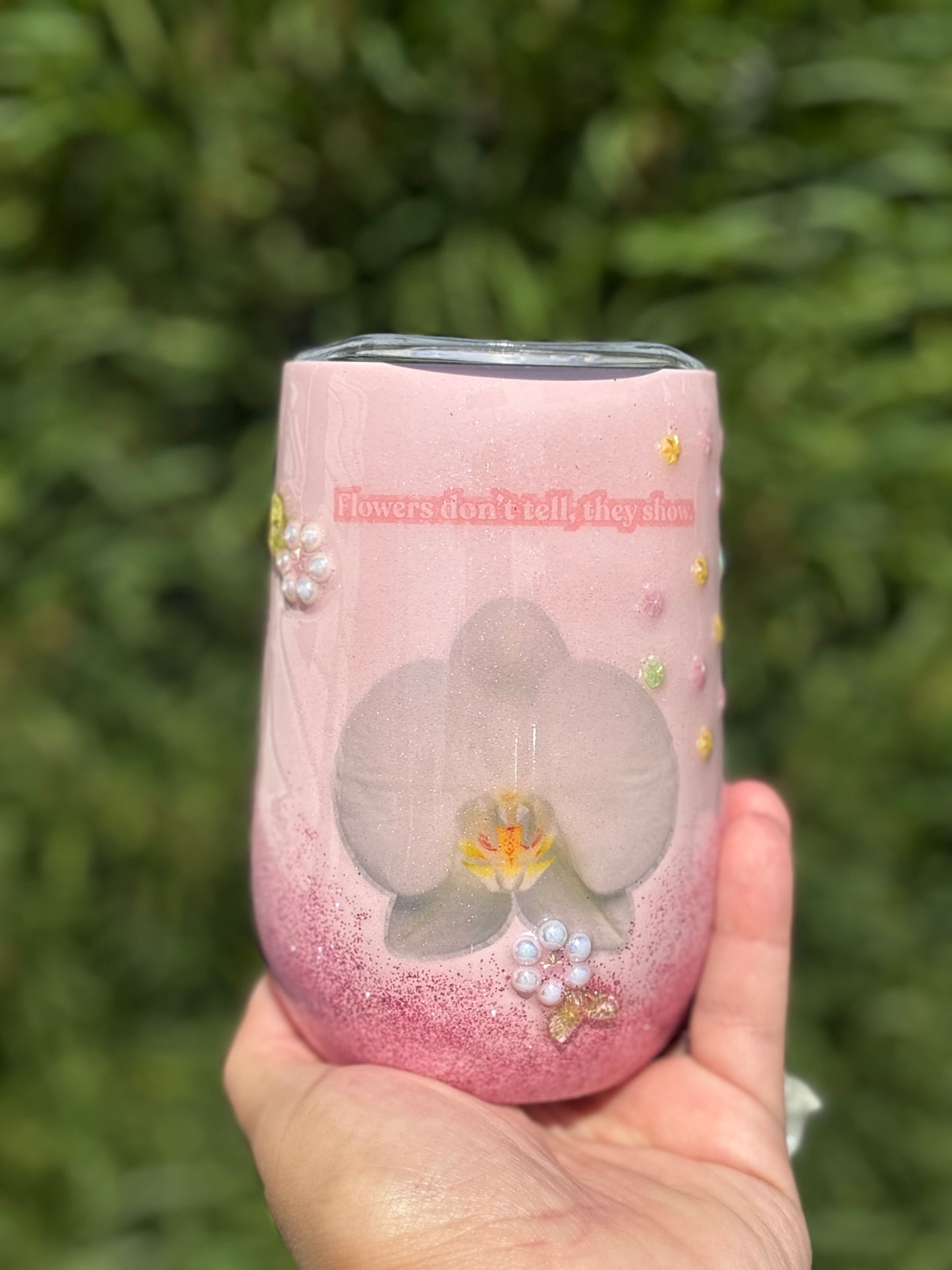 Orchid Glitter Tumbler