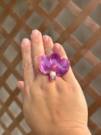 Purple Orchid Ring